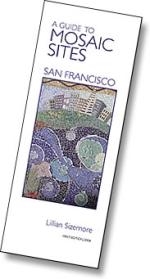 Product Description: After moving to San Francisco in 1997, Lillian Sizemore witnessed an explosion of popularity for mosaics evolve. The idea for a guide with maps seemed a natural solution in order to share the fantastic artistic resource the city has to offer. Until this guide was created, mosaics had been a hidden and usually overlooked part of in the San Francisco landscape. This pocket-sized guide locates the most dazzling examples and puts them at your fingertips. It is a perfect entrée into one of the most creative and cultural cities in America.</br></br>This ‘Zagat Guide’ for mosaic sites became the inspiration for SAMA volunteers to create similar guides for their cities. We are very excited and honored that Lillian has donated this publication to SAMA, adding to our collection of city guides available here in the SAMA Store.</br></br>This guide features:</br></br>36 full-color pages</br>11 detailed maps organized by neighborhood</br>Over 40 color photographs</br>57 different site locations</br>Informative and educational descriptions</br>Historical and technical notes</br>Resources and glossary</br></br>This was the first compendium to focus exclusively on publicly accessible mosaic sites and is a must-have for anyone who wants a fresh, creative perspective to touring around San Francisco. It’s a perfect way to discover a part of the city that most of its residents don’t even know exist.</br></br>ISBN 0-9752894-0-3</br> A Guide to Mosaic Sites: San Fransisco